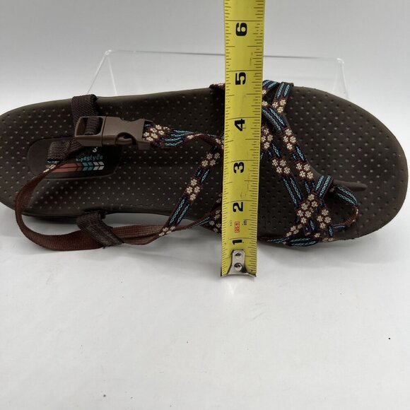 Skechers Womens10.5 Reggae Strappy Slingback Sandal Comfort Cushion Soles Hiking - Picture 10 of 12